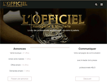 Tablet Screenshot of lofficielhb.com